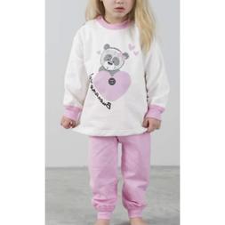Pigiama bambina neonata invernale in felpa Gary