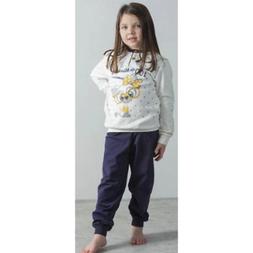 Pigiama invernale bambina manica lunga felpa Gary