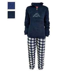 Pigiama Pile invernale coral lungo donna Kappa felpa con zip