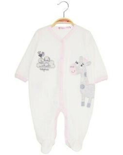 PIGIAMINO BODY ENERGIERS BABY NEO GIRL CON RICAMI COLORE BIA