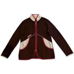 FILA PILE ANNI '90 FELPA DONNA RAGAZZA VINTAGE COLORE MARRON