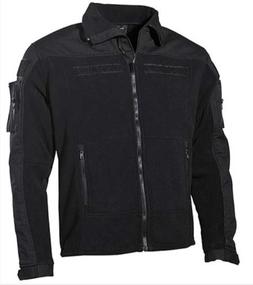 PILE MAGLIA MILITARE COMBAT COLORE NERO CON CERNIERA E VELCR