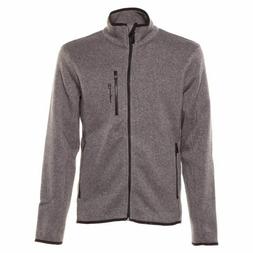 CHAMPION PILE UOMO MAGLIA FELPA FULLZIP MONTAGNA SCI GRIGIO 