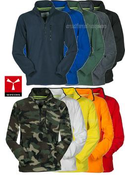 Pile uomo mezza zip felpa maglia taglie forti anche 4xl e 5x