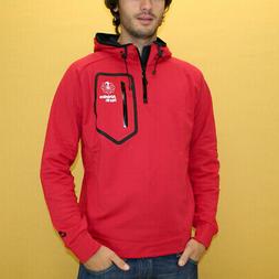 Nike PILE ZIP mod. PULLOVER HOODY Rosso