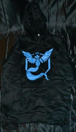 Pokemon Go Team Mystic Leggero Felpa con Cappuccio Camicia A