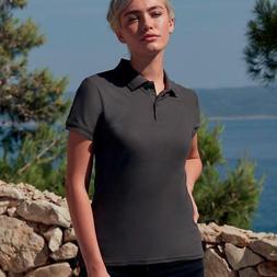 polo donna a maniche corte premium cotone