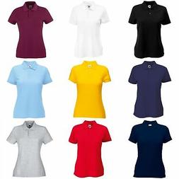 Fruit Of The Loom - Polo Manica Corta - Maglia Estiva Donna 