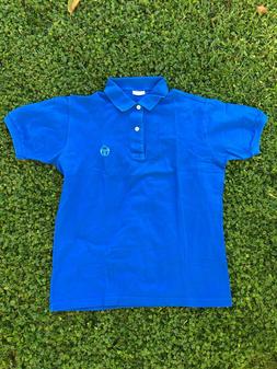 Polo Sergio Tacchini originale blu elettrico, Vintage anni '