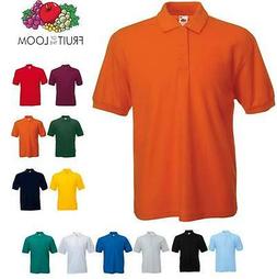 Polo Fruit Of The Loom Premium Uomo Manica Corta Cotone Pett