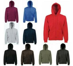 Premium Giacca con Cappuccio da Uomo Felpa e Zip Fruit of th