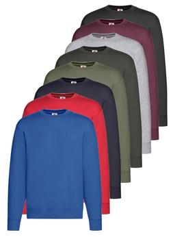 Fruit of the Loom Premium Pullover Felpa Maglione Marrone Ve