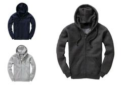 Premium Zip Felpa con Cappuccio Super Soft Adulti Cerniera V