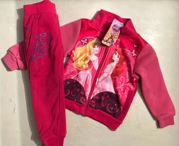 PRINCIPESSE DISNEY TUTA BAMBINA GIACCA CON ZIP  + PANTALONE 