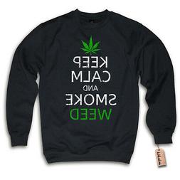 Pullover - Keep Calm And Smoke Weed - Legal Maglione Felpa S