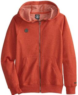 Volcom Pullover Pile Felpa con Zip e Cappuccio/Giacca Cappuc