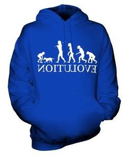 Ragazza con Cane Evolution Of Man Unisex Felpa Cappuccio Uom