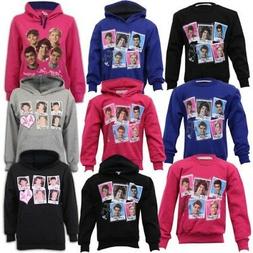 Ragazze One Direction Felpa Bambini Cappuccio 1D Top Pullove