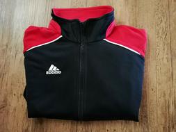 Adidas Ragazzi Felpa per Allenamento Nero Rosso Nuovo
