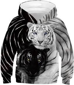 Con Cappuccio 3d Hoodie Manica Lunga Anni 6-16
