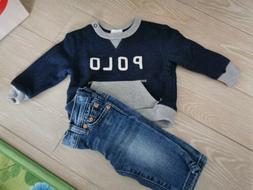 Ralph Lauren Felpa + Jeans 6 Mesi