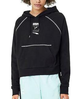 PUMA RECHECK PACK FELPA CON CAPPUCCIO DONNA NERA 59789901