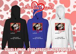 Regalo San Valentino  Felpa personalizzata con foto e inizia