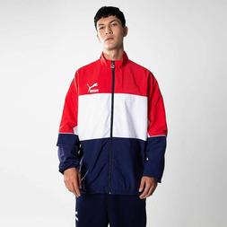 Puma R&eacute;tro Intrecciato Pista Giacca Uomo Colore Rosso Blocc