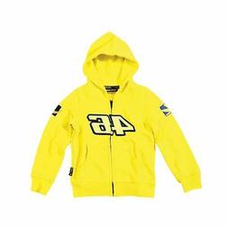 Bikeit Rossi 46 da Bambino Pile con Zip Felpa Cappuccio Uffi