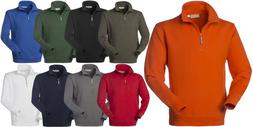 ROSSINI LANCELOT Felpa PERTH Collo Alto Mezza Zip in Cotone 