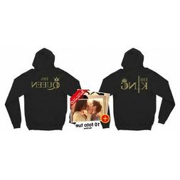 SAN VALENTINO COPPIA FELPA CAPPUCCIO THE KING E HIS QUEEN SP