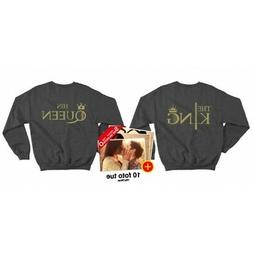 SAN VALENTINO COPPIA FELPA GIROCOLLO THE KING E HIS QUEEN FI