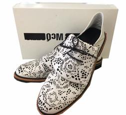 Scarpa ALEXANDER MCQUEEN laserata bianca e nera ULTIMA TAGLI