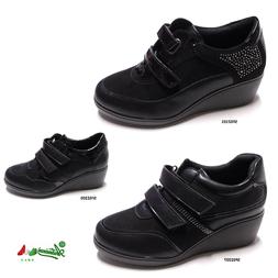 Scarpe sportive sneakers comode donna invernali velcro strap