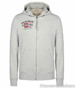 SCONTO 50% NAPAPIJRI FELPA APERTA BARCUS S GRIGIO CHIARO CAP
