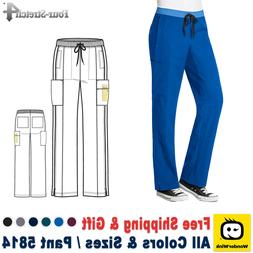 WonderWink Scrub 4-STRETCH Donna Gamba Dritta Cargo Pantalon