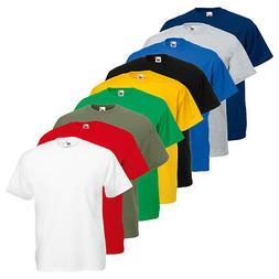 Set 5 Pezzi T-SHIRT FRUIT OF THE LOOM 100 % Cotone 9 Colori 