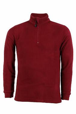 Sky T-Shirt Felpa in micro pile mezza zip bordeaux