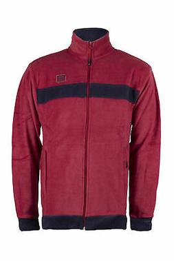 Sky T-Shirt Felpa in pile full zip uomo bordeaux Regular fit