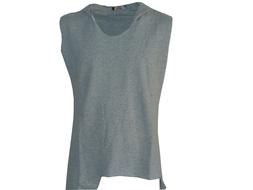 Smanicato Uomo Gilet Felpa Cappuccio Leggero Estivo Cotone M
