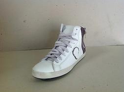 SNEAKERS BIANCO PELLE UOMO CON CERNIERA LATERALE