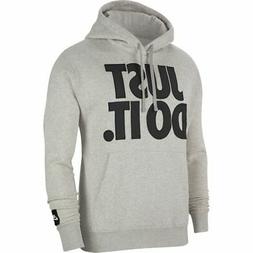 Nike Sportswear Just Do It  Felpa Con Cappuccio Grigio Uomo