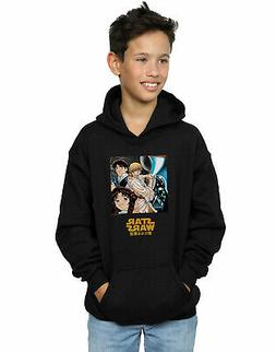 Star Wars Bambini e ragazzi Manga Poster Felpa Con Cappuccio