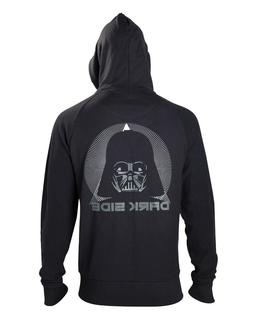 Star Wars Felpa Dark Side Darth Vader Cappuccio Zip Nero Dis