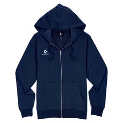 stella chevron emb fz felpa con cappuccio