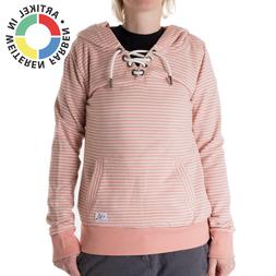 Stitch & Soul Sweatshirt Donna Streifen-Hoodie con Laccetti 