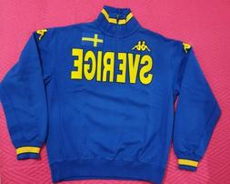 SVERIGE KAPPA SVEZIA felpa zip sweat giacca jacket training 