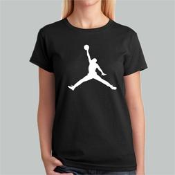 T-Shirt Donna o Bambina Michael Jordan 23 basket NBA bianca 