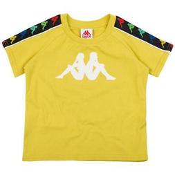 KAPPA T-SHIRT JUNIOR GIALLO BIANCO 304KEF0