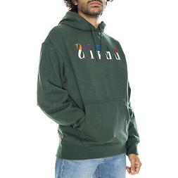 Levis t2 relaxed graphic serif sycamore hoodie - green felpa